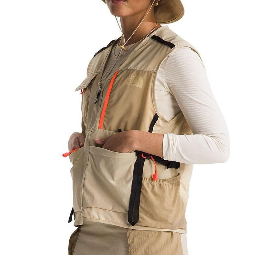 The North Face Women's Women’s Class V Utility Vest in tan and orange